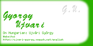 gyorgy ujvari business card